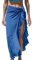 CUPSHE Damen-Sarong-Coverups, Chiffon-Badeanzug, Wickelrock, Strand, Selbstbindung, Midi-Wickeltücher, königsblau, Einheitsgröße