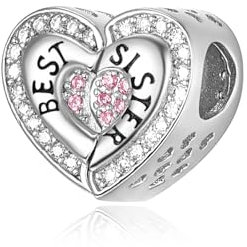 925 Sterling Silber Bead Schwester Charm für Pandora Charms Armbänder Halsketten für Frauen Baumeln Anhänger Schmuckperle