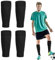 Football Sock Sleeves, Soccer Shin Guards Sleeves, Team Leg Sock Sleeve Cut Football Socks for Football Games Beginner, 2 Pairs