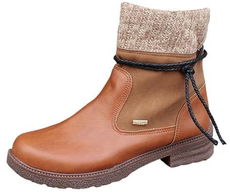 Stivali Camoscio Donna Stivaletti Donna con Tacco E Plateau Discoteca Anfibi Donna Estivi Stivali Texani Donna Estivi Bassi Tacchi Donna Stivali sotto al Ginocchio Donna Anfibi