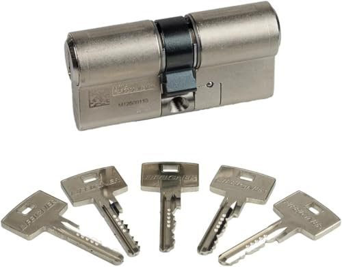 ABUS Bravus.2500 MX Magnet Doppelzylinder 35|35 | Sicherheitszylinder mit Magnet-Technologie | Höchster Kopierschutz | Patentschutz bis 2038 | 5 Schlüssel + Sicherungskarte | Einzelschließend