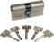 ABUS Bravus.2500 MX Magnet Doppelzylinder 35|35 | Sicherheitszylinder mit Magnet-Technologie | Höchster Kopierschutz | Patentschutz bis 2038 | 5 Schlüssel + Sicherungskarte | Einzelschließend
