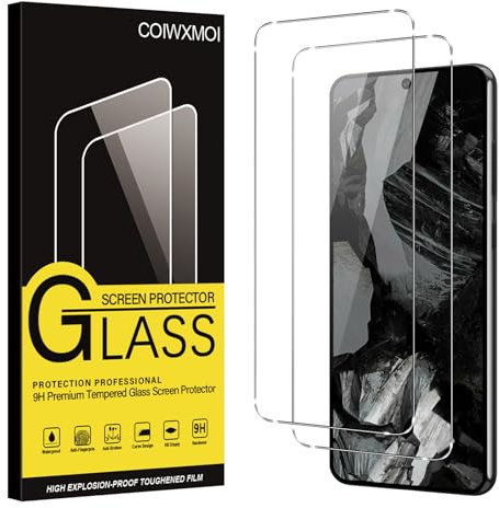 Coiwxmoi 2 Piezas Protector Pantalla para Google Pixel 8a 6,1, HD Transparente, Ultra Resistente, Sin Burbujas, Dureza 9H, Antiarañazos Cristal Templado para Google Pixel 8a