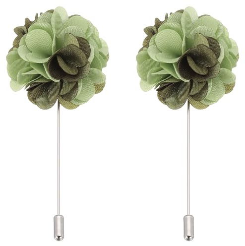 PATIKIL Boutonnière Mariage Homme en Forme de, Épingle de Revers Hommes, Fleurs pour Costume de Mariage, Broche d'Anniversaire Remise des Diplômes