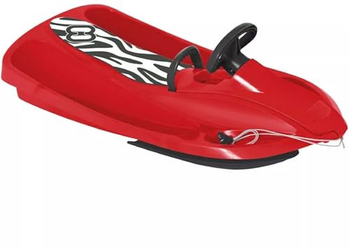 Hamax | Lenkschlitten | SNO Zebra | Kältebeständiges Polyethylen | 95 cm | Action auf der Rodelbahn