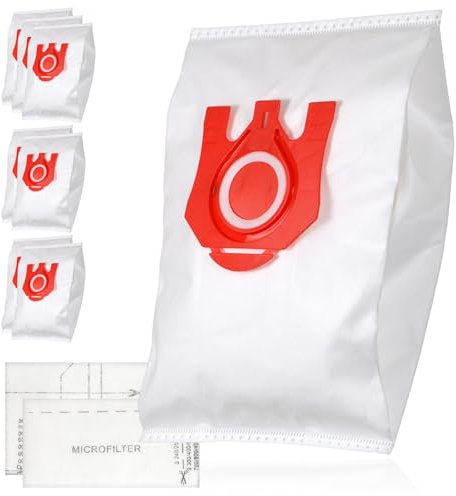 SPARES2GO 8 Bags for Miele FJM 3D Microfibre Bag and Air Filters S510 S511 S512 S571 S5211 S500 - S578 series