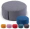 Amago home Yogakissen Bodenkissen rund H 14xø31 cm mit Buchweizenschalen Meditationskissen Sportkissen Farbe grau - coolgray