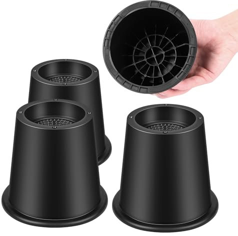 Uping Elevadores de Muebles Aumenta 10 CM de Altura Tacos Elevadores Cama Mesa Patas para Muebles 4 Piezas