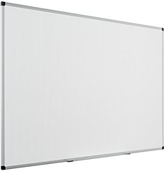 Bi-Office 1500 x 1200 mm Maya Ceramic Steel Aluminium Frame Board - White