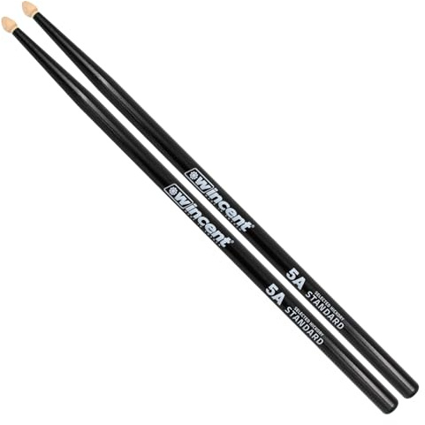 Wincent W-5A Black Hickory Drumsticks (pair) (W-5ACB)