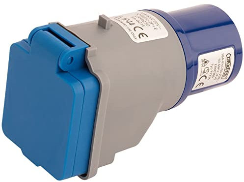 Draper 17574 230V 16A to 13A Moulded Adaptor, Multicoloured