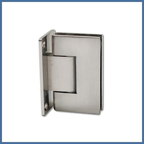 Duschtürbeschlag, Scharnier für Dusch-Tür, 'Finesse', Glas-Wand, 90°, Edelstahl-Finish