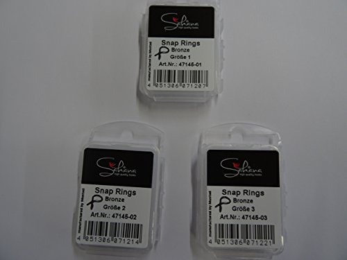 Flies and More Snap Rings Bronze Gr. 1