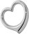 NKlaus 925 Sterlingsilber Silber Herz Anhänger Ketten rhodiniert 16,7x16mm Damen Mädchen 4769