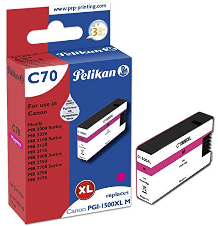 Pelikan XL Druckerpatrone C70 ersetzt Canon PGI-1500XL M rot