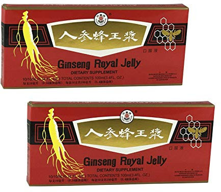[ Premium Qualität | 2 Boxen ] Ginseng & Royal Gelee | Ginseng Royal Jelly | Effektive Ergänzung in Zeiten von Kälte und Müdigkeit | Trinkampullen 10x10ml
