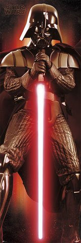 Star Wars - The Last Jedi - Darth Vader - Sword - Türposter Größe 53x158 cm + 2 St Posterleisten Alu 63 cm
