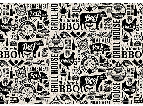 Papier-Tischsets – Einweg-Platzsets als Abreißblock zum Grillen/BBQ – GRILLHOUSE