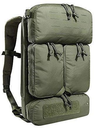 Tasmanian Tiger TT Modular Gunners Pack 14L - Leichter, taktischer Militär-Rucksack anbringbar am Plattenträger, Molle-Kompatibel mit abnehmbaren Pouches und Magazin-Taschen, Oliv