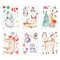 Fensterbilder Weihnachten selbstklebend - Statisch Haftende PVC Aufkleber Kinderzimmer Tiere Fensterbild Winter