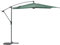 Hespéride - Parasol Déporté Rond Manoa Vert et Gris 3 m Anti-rouille Toile Déperlante Amovible Orientable 360° Protection Soleil pour Jardin Terrasse