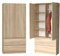 WHATSIZE ENTERPRISE - Modern Double Wardrobe with Drawers - 2 Door Cupboard Contemporary Bedroom Furniture - Sonoma