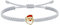 ZENI Weihnachtsmann Armband Geschenk für Mädchen Kinder Damen Handgefertigte Filigrane Schnur Armband, Weihnachten Geburtstag Geschenk, Grau