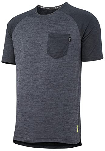 IXS Herren Trikot Flow X, Graphite - Grau Schwarz, XS, IX-JER-0350