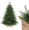 SALCAR Albero di Natale Artificiale 150 cm, Abete di Natale Folto con Guanti e 740 PE&PVC Punte per Rami, Supporto in Legno, Montaggio Rapido, Ignifugo