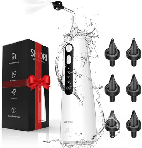 SHIORI Ohrenreiniger, Ohrenschmalz-Entfernungs-Set, Ohrreinigung, Bewässerungs-Set mit 9 Reinigungsmodi, sicher und effektiv für Ohrenschmalz, wiederaufladbares Ohrspülsystem, Werkzeug mit Waschbecken