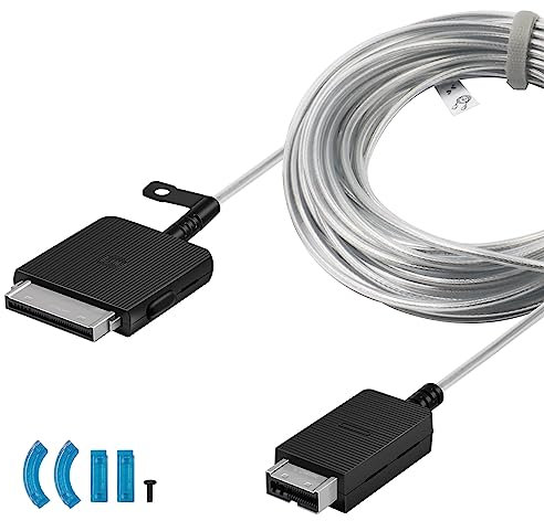 VG-SOCR15/ZA15m One Connect Cable,Invisible Connection Cable Applicable for Samsung QLED 4K/The Frame TV Only, Compatible with QN75Q90RAFXZA QN65Q90RAFXZA QN65LS03RAFXZA QN55LS03RAFXZA QN55LS03BDFXZA