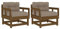 vidaXL Gartenstühle 2 STK., Gartenstuhl mit Kissen, Terrassenstuhl Holzstuhl mit Armlehnen, Modular Stuhl Gartensessel Gartenmöbel, Honigbraun Massivholz Kiefer