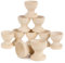 BOFUNX 10pcs Portauova in Legno Porta Uovo di Pasqua Uova Tazze Vassoio per Uova Legno Decorazioni Pasquali Fai da Te per Bambini Adulti Festa