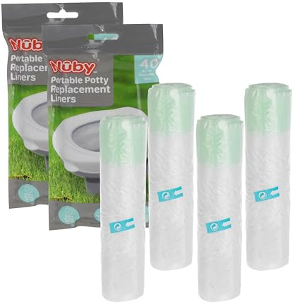 Nuby Lot de 80 sacs jetables hygiéniques de rechange pour pot de propreté