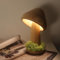 Luolety Pilzlampe aus Holz, 150 ° verstellbarer Kopf, Pilz Nachtlicht 3 Farben Dimmbar, Tischlampe Schreibtischlampe, Nachttischlampe für Schlafzimmer, Heimdekoration