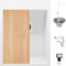 Fregadero Granito Blanco 38x50cm, Fregadero Cocina 1 Seno + Sifón + Grifo + Tabla de cortar, Fregadero sobre encimera al mueble 40cm - Oslo Top de Primagran
