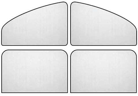 WXGBH Coche Cortinas Parasol para Renault Kangoo Rapid 2021-2024,Tela Recubierta Plata Quita Sol Ventanilla Coche Cortina Visera Coche Boquear lo Rayos UV y el Calor Coche Accesorios