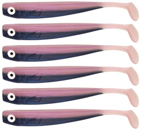 Zanderbait 12cm Pinki, Angelköder, Kunstköder, Zanderbait, Zanderköder, Softbait, Gummifisch, Gummiköder, Lieferumfang 6 Stück.