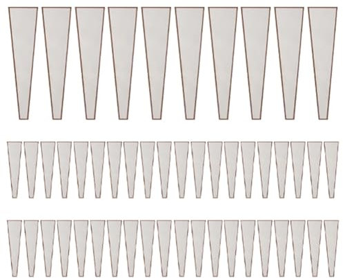Hurromy 50 Stück einfache Hülsen für , Verpackungen für Blumenstrauß, Verpackungen für Blumenstrauß, Kunststoffhüllen für Valentinstag, Weiß