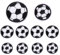 WeddHuis 10 Stück Fußball Patches zum Aufbügeln, Bestickte Bügelflicken Kinder, Flicken, Aufnäher, Bügelbilder für Textilien - Kleidung, Jeans, Taschen, Dekoration (4 Größen)