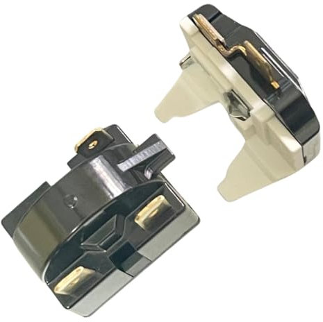 Refrigerator Compressor Relay OLP Set – Suitable for 90 to 550 Litres | Compatible with LG, Samsung, Whirlpool, Haier, Videocon Universal golden pin relay