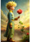 QINRUBB DIY Prinz Diamond Painting Erwachsene, 5D Rose Diamant Painting Bilder Anfänger, Zeichentrickfilm Runder Vollbohrer Diamanten Malerei Stickerei Kreuzstich Geschenke Home Wand Dekor 30x40cm