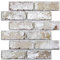 Commomy 10 Stück 3D Wandpaneele Selbstklebend Wandverkleidung Steinoptik, 30 x 30 cm, Wasserdicht PVC 3D Tapete Steinoptik Brick Wall Panels für Wohnzimmer Schlafzimmer Innendekoration