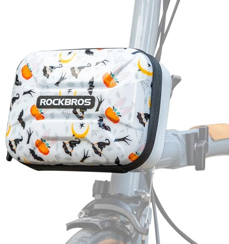 ROCKBROS Fahrradlenkertasche für Brompton Wasserdicht Rahmentasche Faltrad Hartschalentasche Universelle Fronttasche Aufbewahrungstasche für den Fahrradlenker