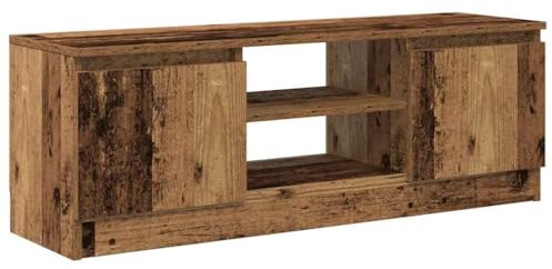 Genérico Wenjingqi 855854 TV-Schrank, Holztechnik, Altholz, 102 x 30 x 36 cm, Braun