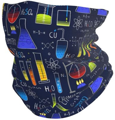 Hyaszst Bandana Multifunktionale Kopfbedeckung Schal Gesichtsschutz Halswärmer Tube,Chemie-Experiment