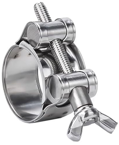 Rohrschelle, Schlauchschelle, Rohrband, 1 STÜCK 17–91 mm 304 Edelstahl Schmetterlingsgriff Starke Halsschelle, Schlauchschelle Abluft Wasserrohre Abdichtung Feste Werkzeuge(3235mm)