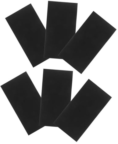 Autocollants Occultants LED Découpables, Papier Couché Noir, Lot de 6 | Interférences Lumineuses L’éblouissement, pour Appareils Électriques et Horloges, Usage Maison ou Bureau