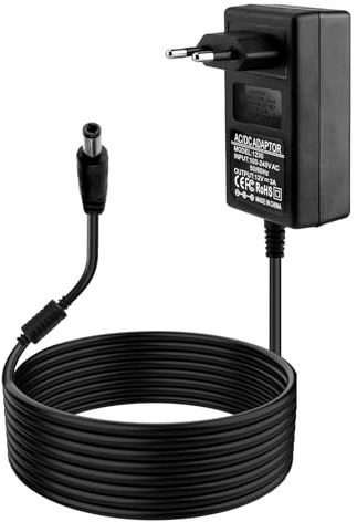 Alimentatore 12 V 3 A 36 W Adattatore CA universale 100-240 V 50/60 Hz | 12 V 3 A Adattatore di alimentazione con connettore 5,5 x 2,1 mm, per LED CCTV Router Monitor Fotocamera, 1 m