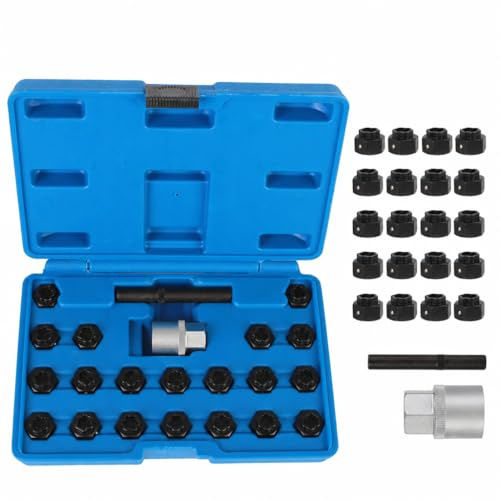 TSX TOOL Llave Vaso Desmontaje de Tuercas Antirrobo de Seguridad Compatible con vehículos con Tornillos de Seguridad